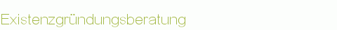 Existenzgründungsberatung